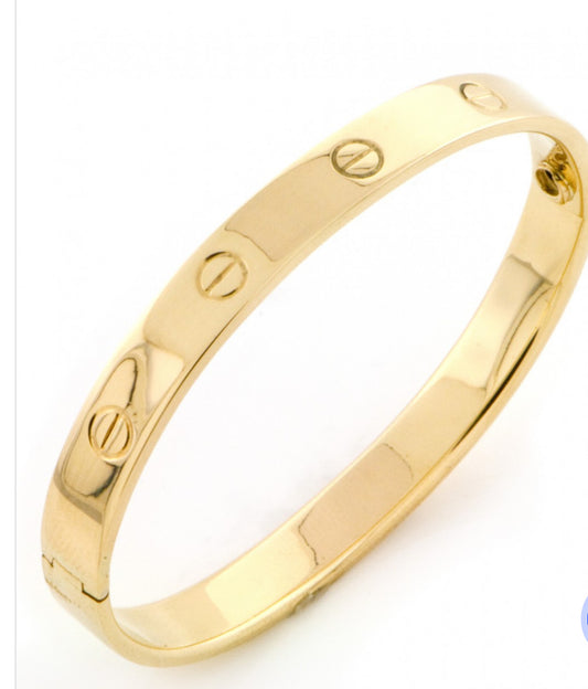 Cartier 10k gold bracelet, size 18 for women