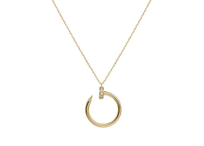 Cartier 10k gold Chain with Clarity adorned with zirconia size 18