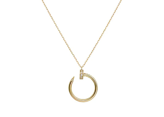 Cartier 10k gold Chain with Clarity adorned with zirconia size 18