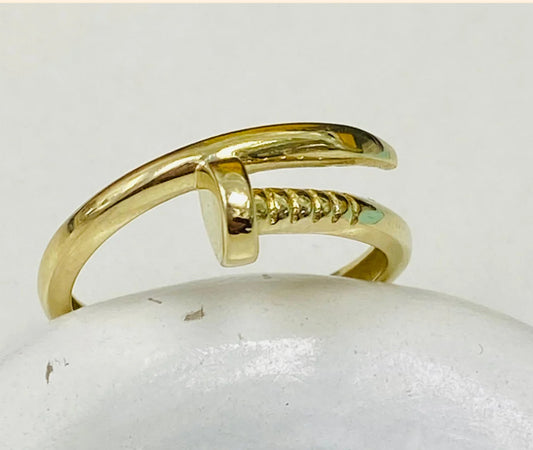 Cartier 10k gold ring size 6 1/4 for women