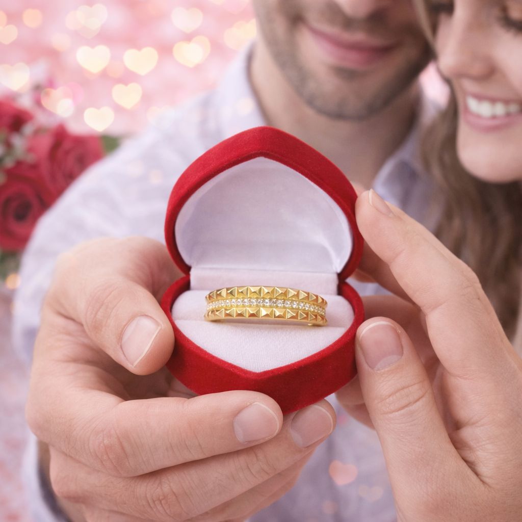 10k Gold Engagement Ring Size 7.75