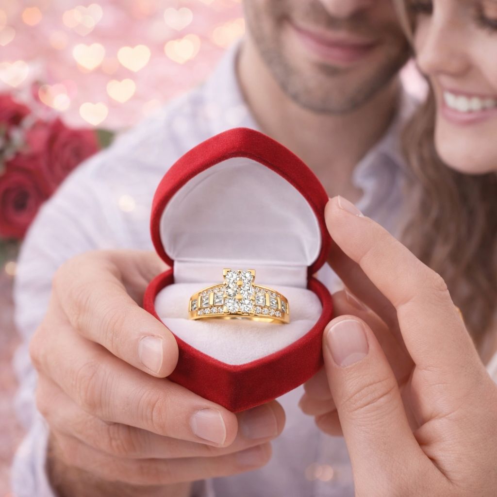 10k Gold Engagement Ring Size 6.5