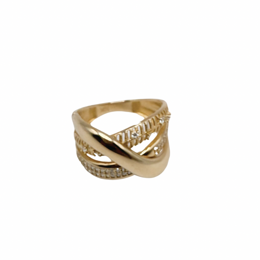 Versace 10k gold ring size 8 1/2 for women