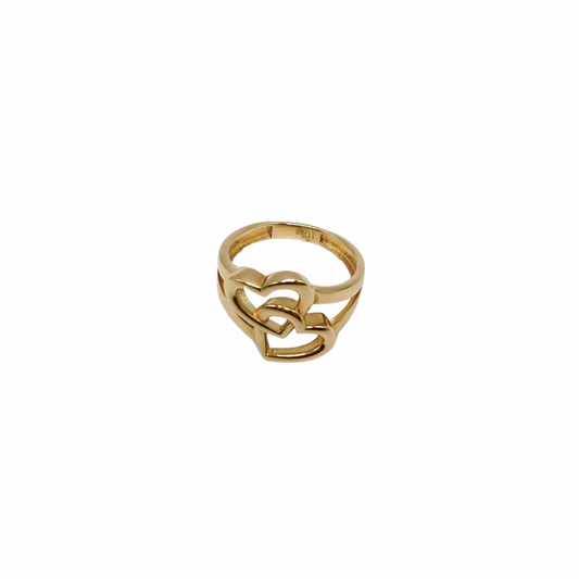 10k gold heart ring size 6 1/4 for women