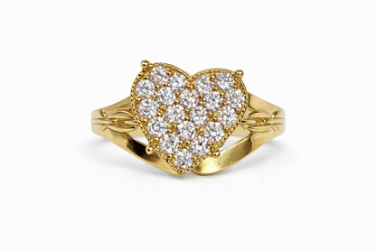 10k Gold Princess Ring Size 7.5