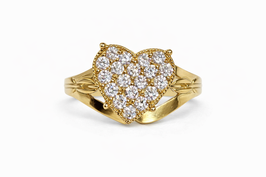 10k Gold Princess Ring Size 7.5